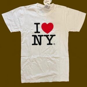 Classic White 'I Love NY' Women's Tee
